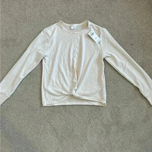 New with tags abercrombie and Fitch kids beige long sleeve shirt in size 13/14